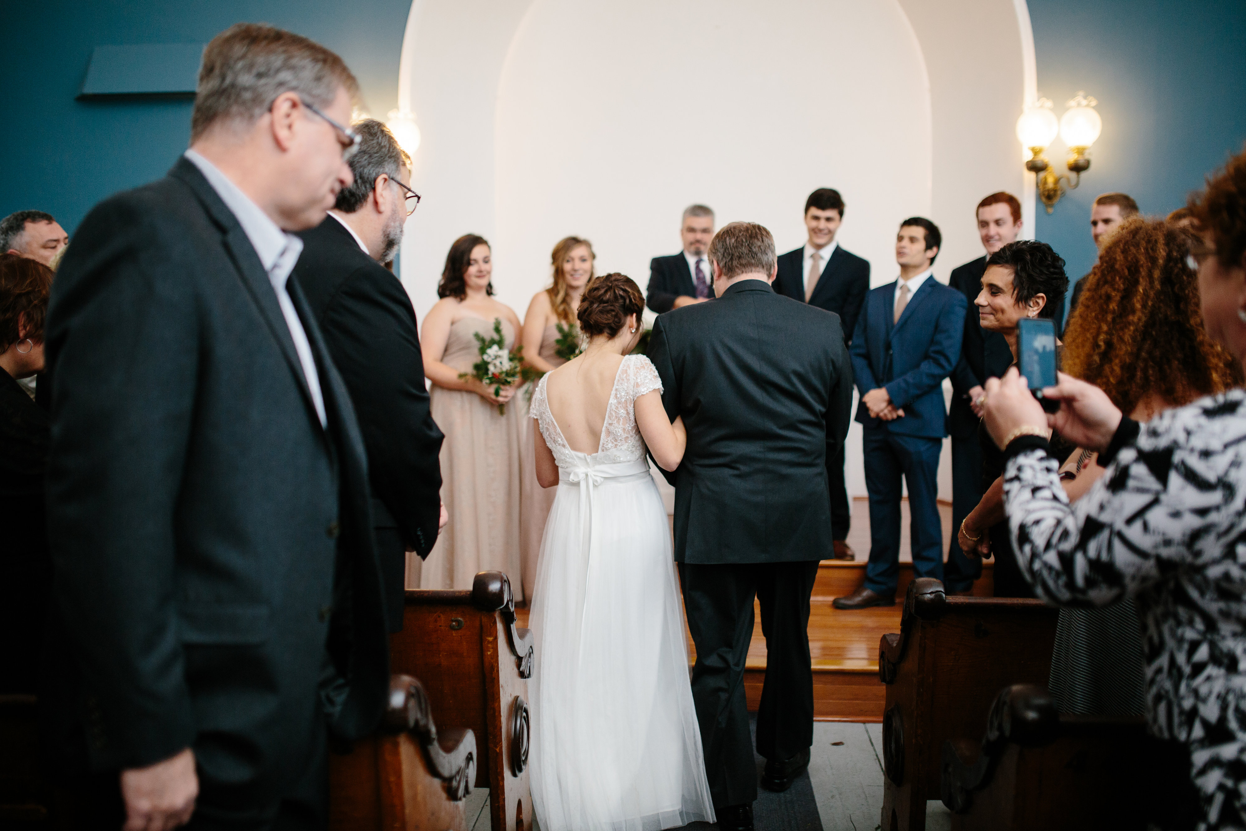 wedding ceremony in st. paul's church