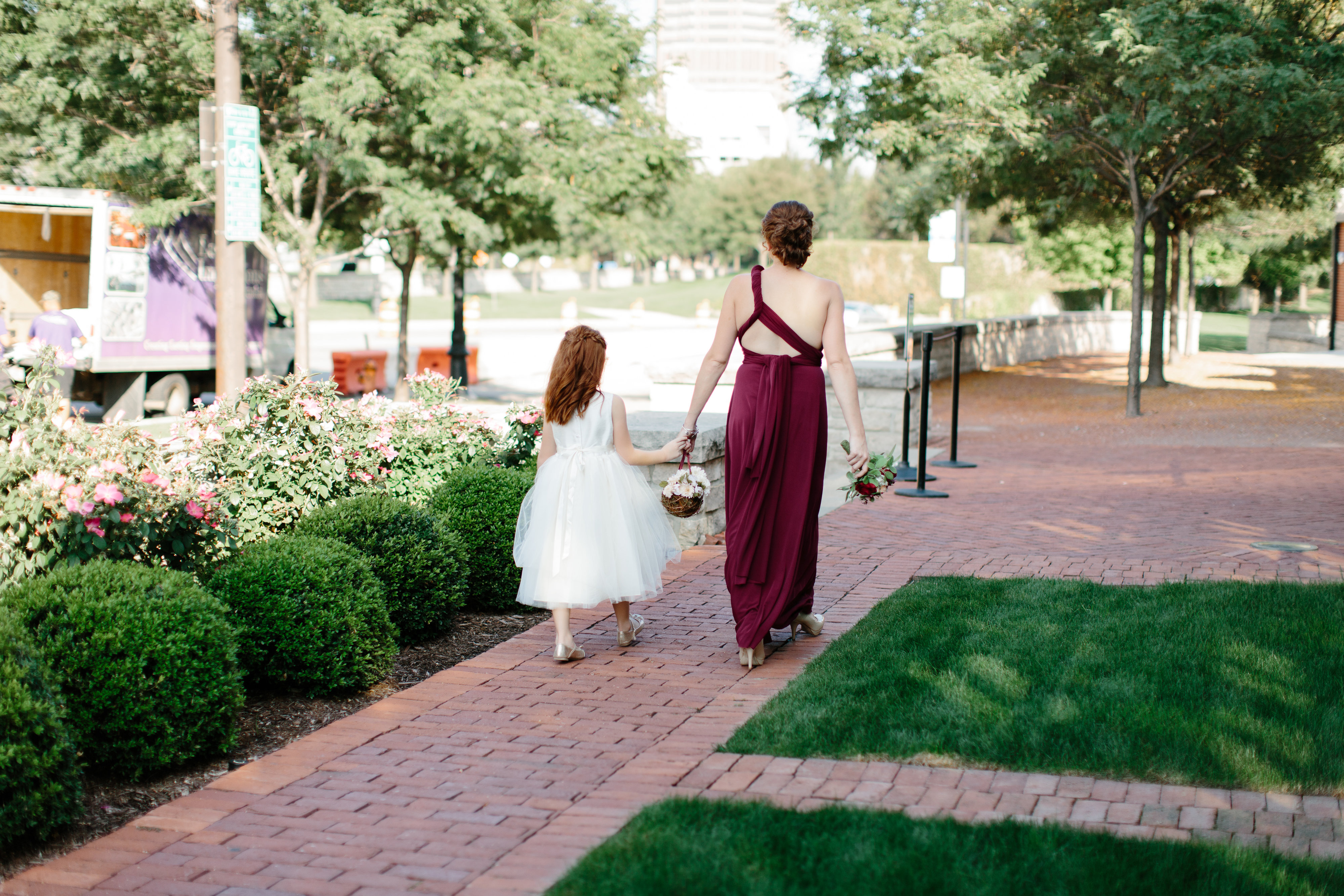flowergirl and mom