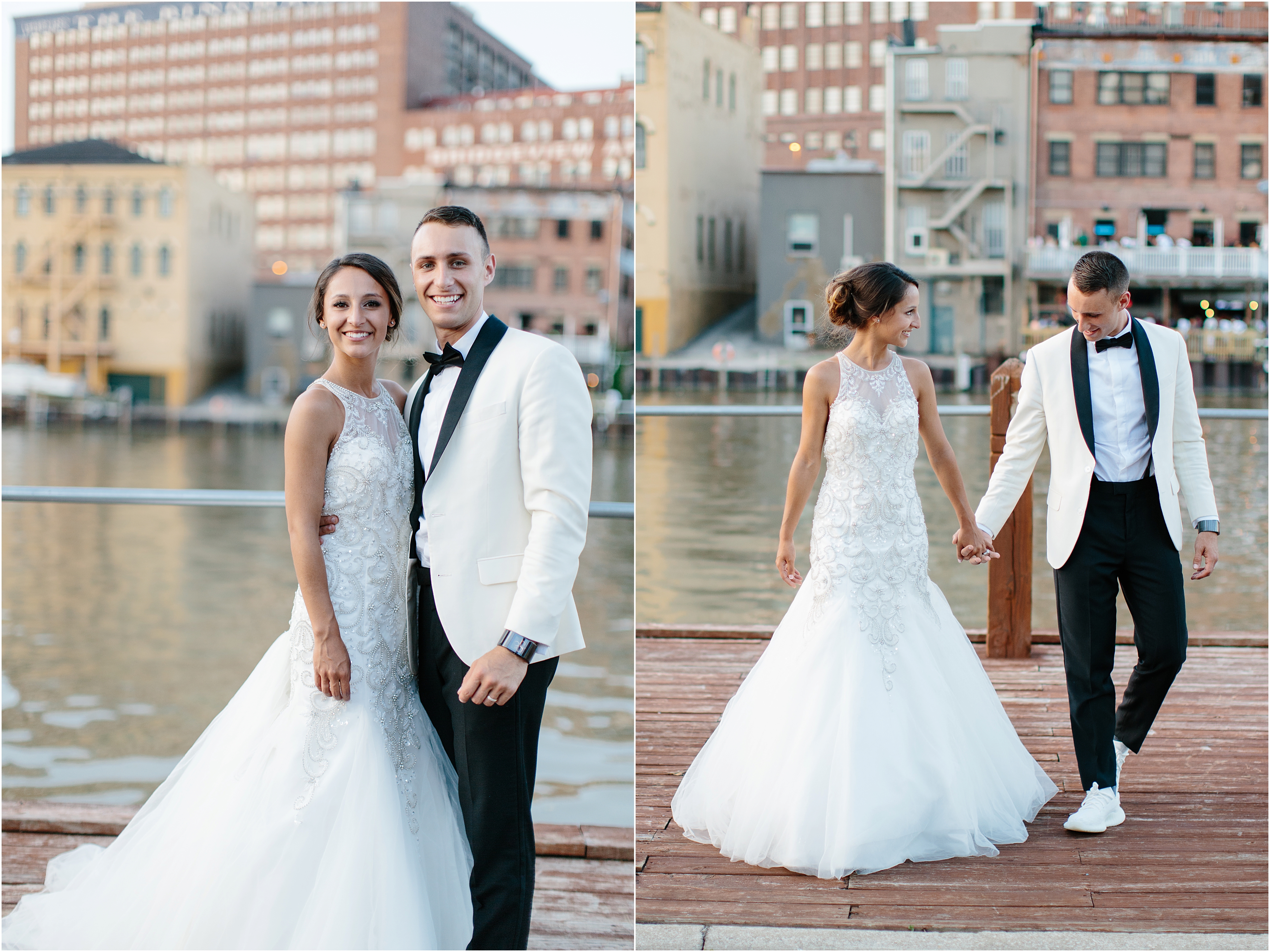 Cleveland Ohio Nautical wedding at Windows on the River
