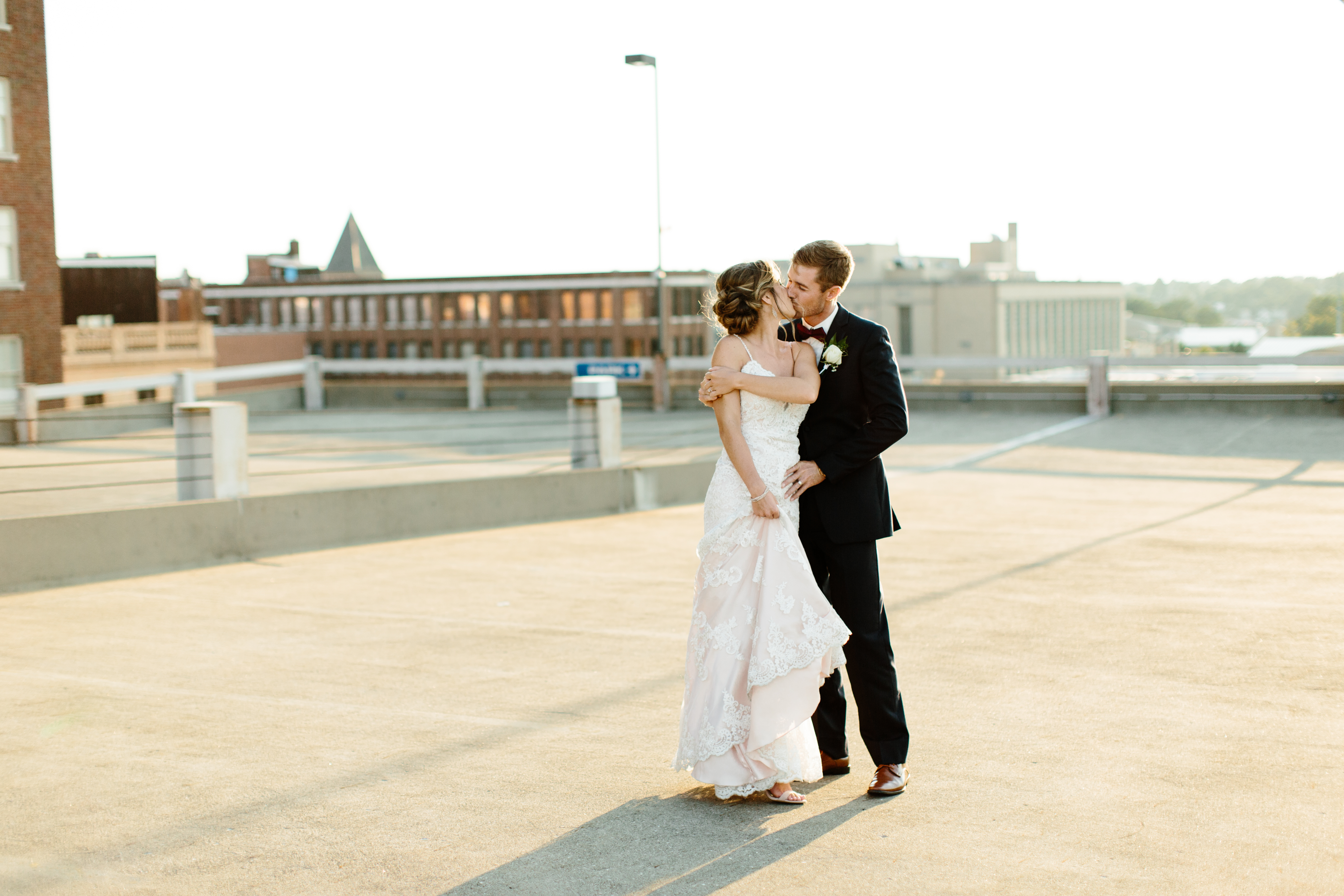 rooftop wedding in Cleveland Ohio
