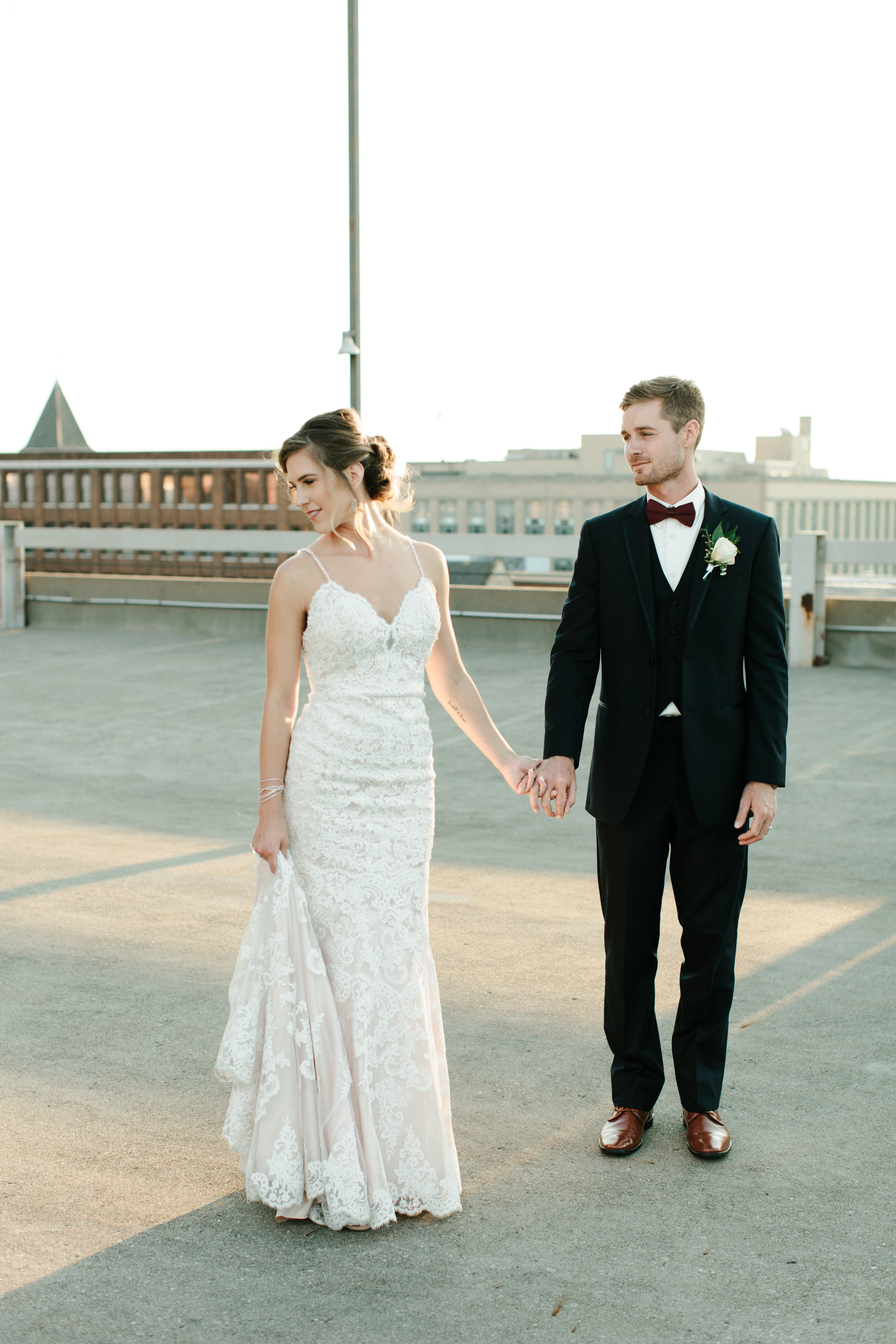 rooftop wedding in Cleveland Ohio