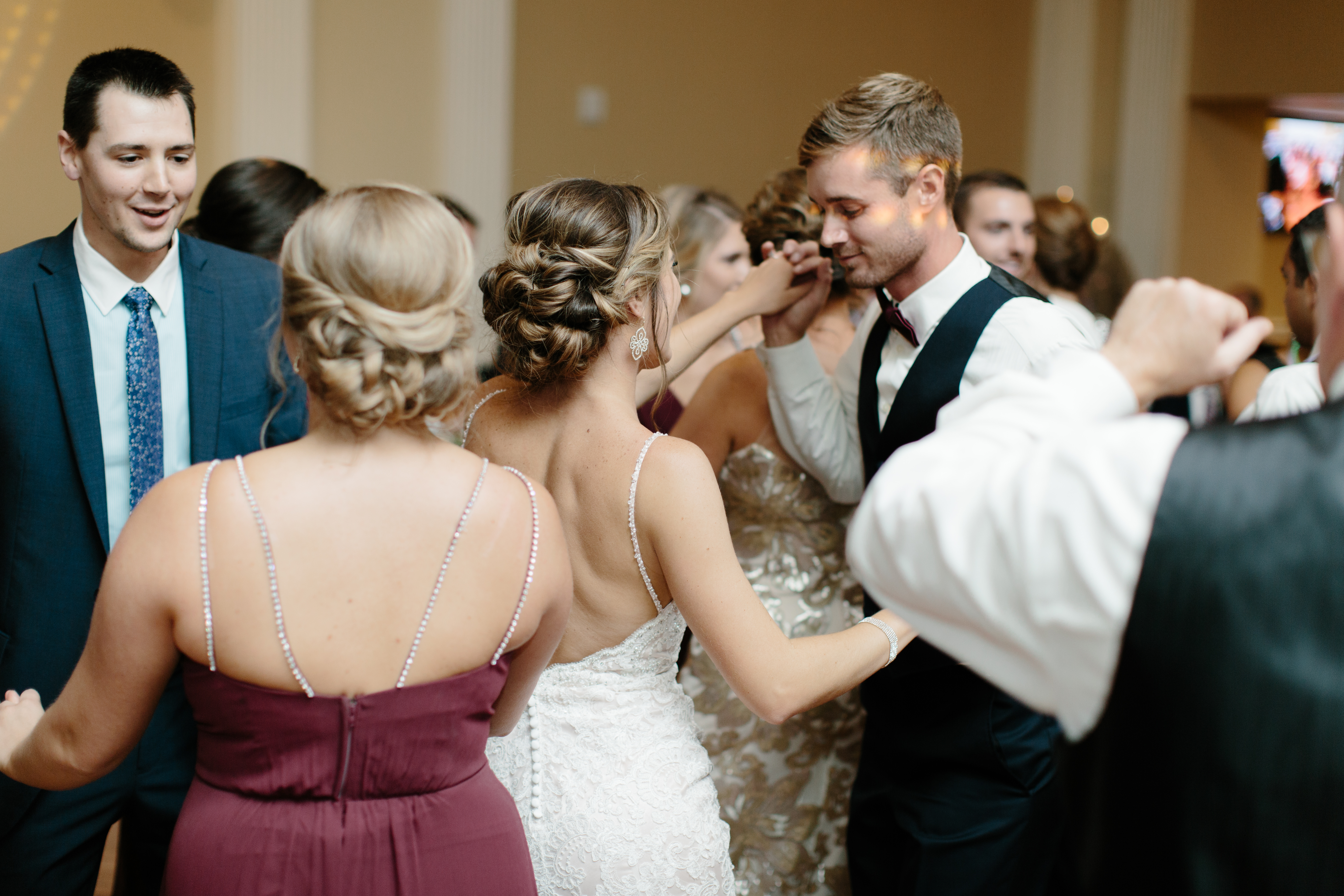 bride and groom dance at the historic onesto loft