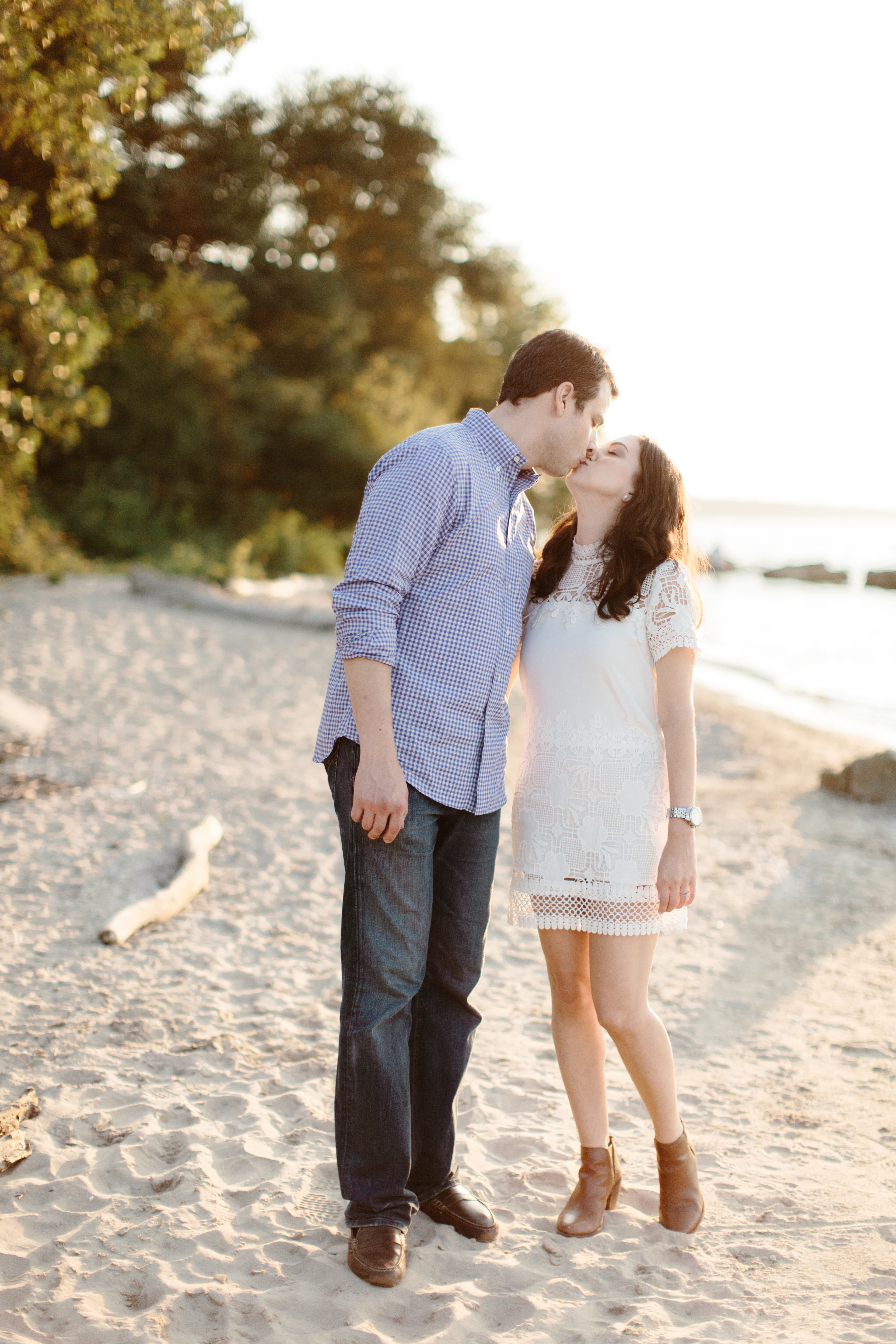 beach engagement session in cleveland ohio 