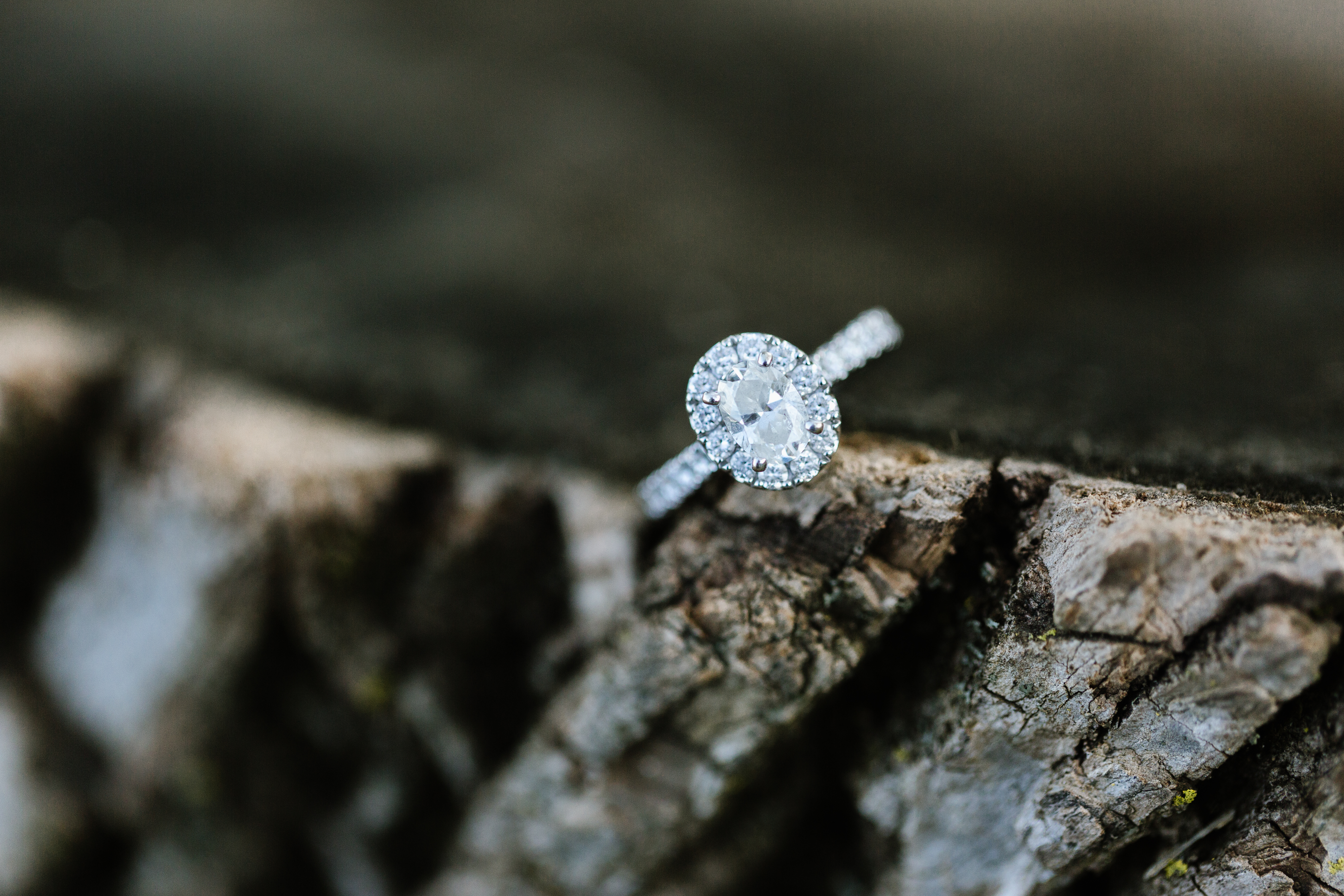 Oval Engagement Ring Rustic