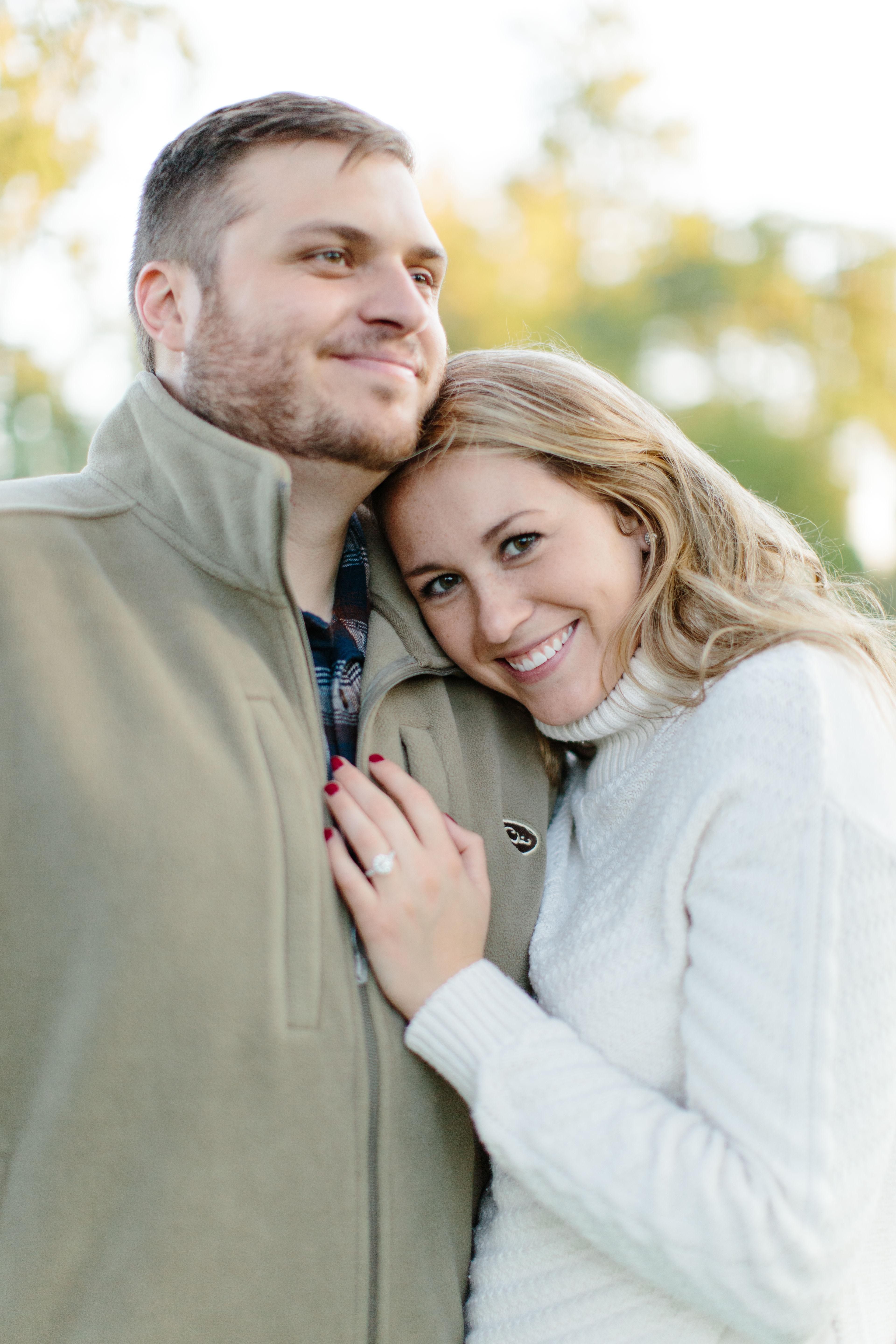 Romantic Cozy Fall engagement session in Cleveland
