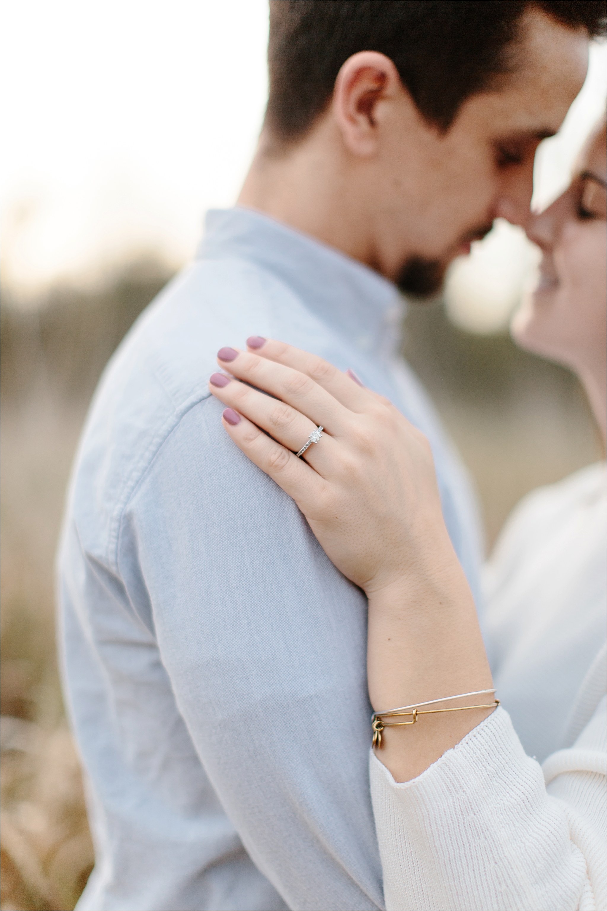 ring shot at cleveland engagement session by austin & Rachel