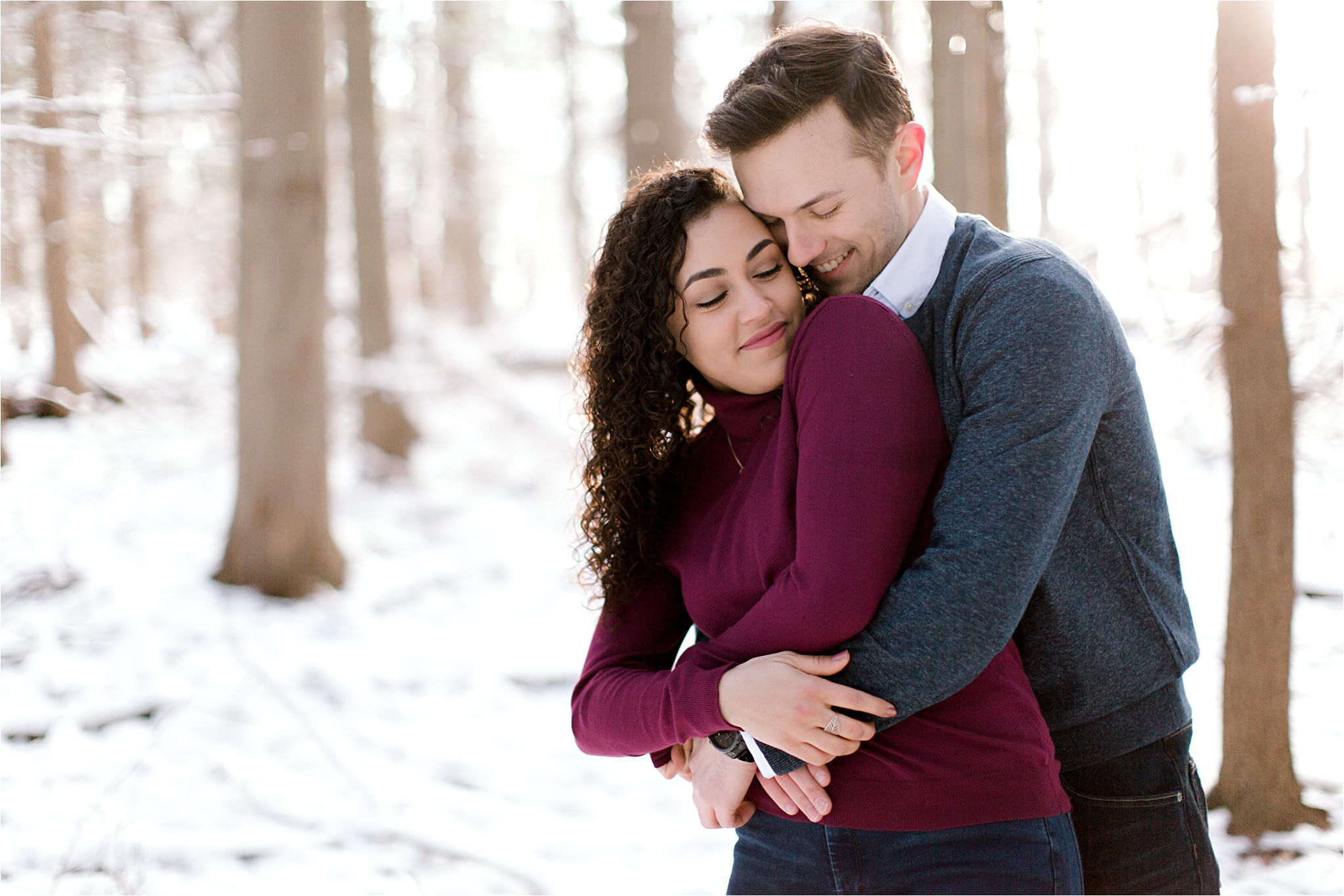 winter engagement session by austin and rachel photography