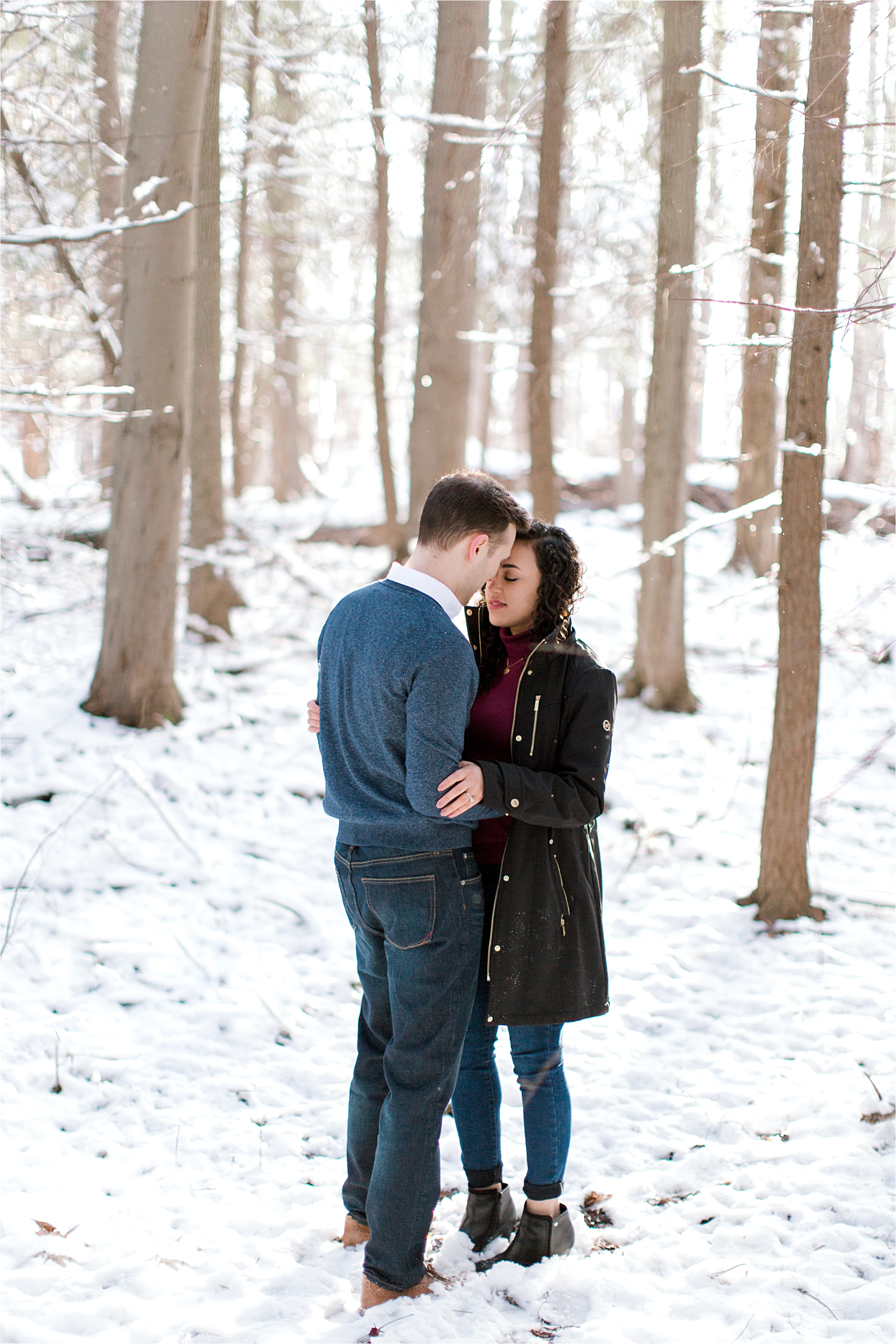 Cleveland Wedding Photographers Winter Engagement