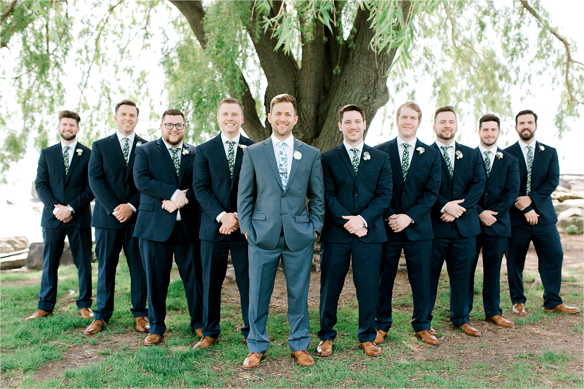 floral ties  cleveland wedding at edgewater park