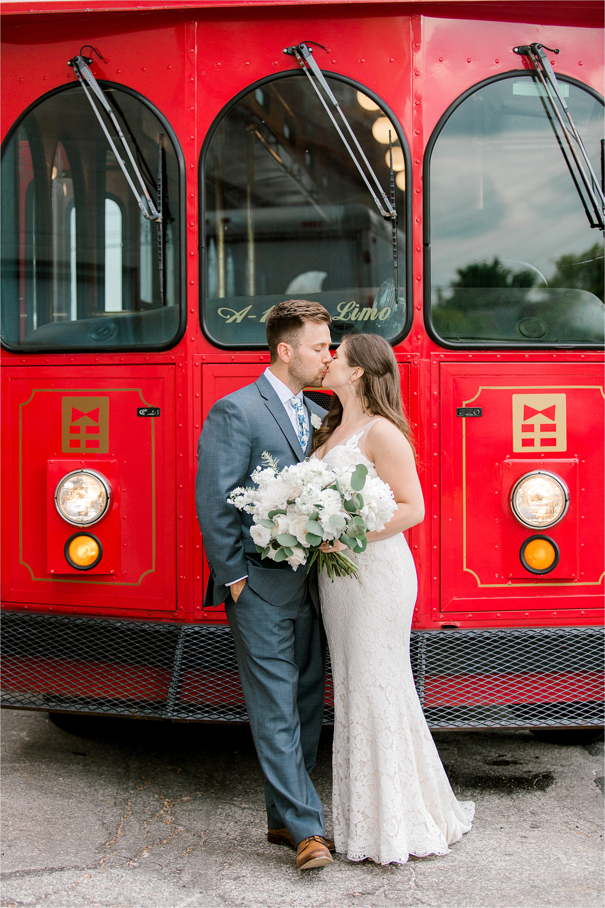 red trolley in cleveland ohio wedding limo services