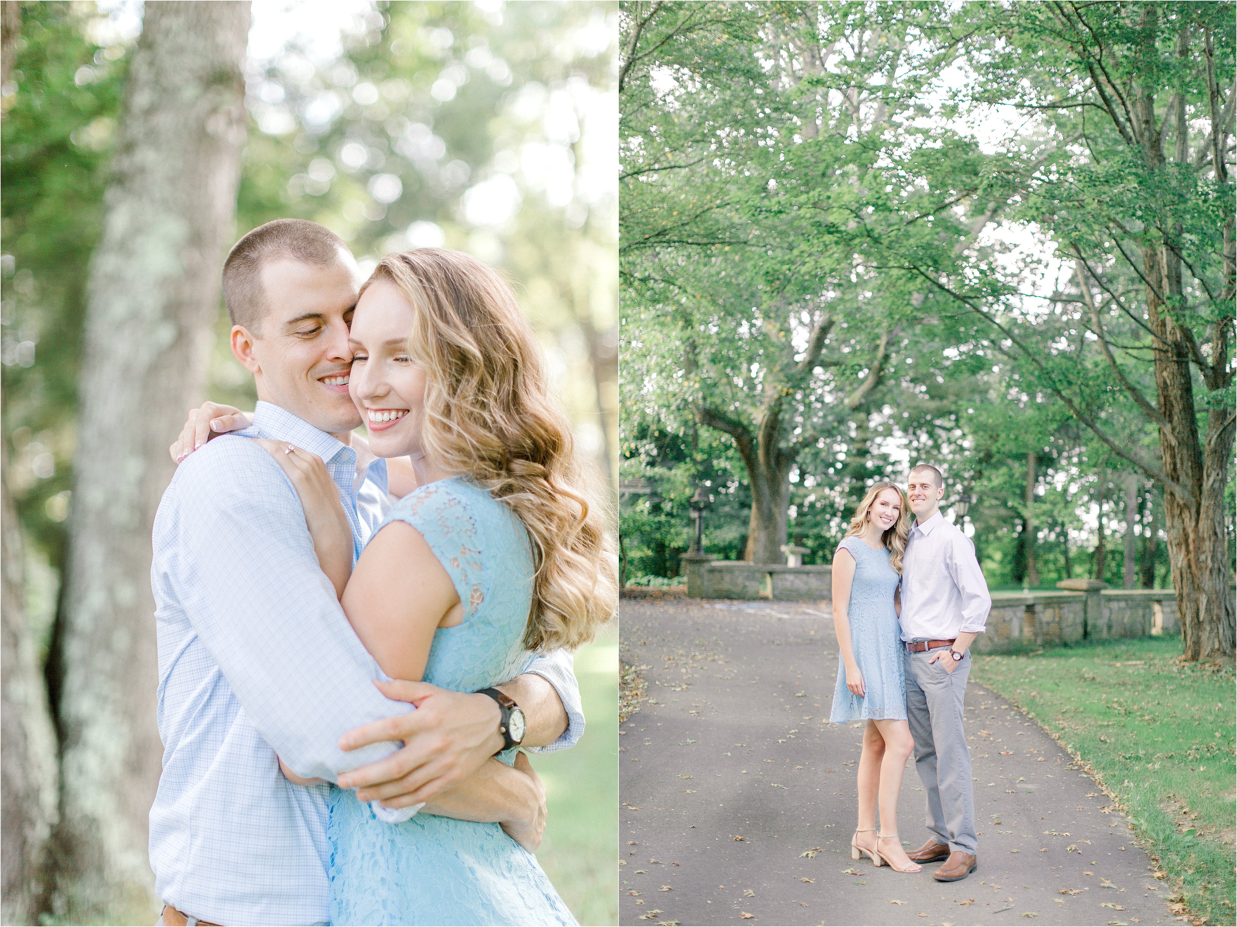 light blue engagement session ideas in cleveland Ohio