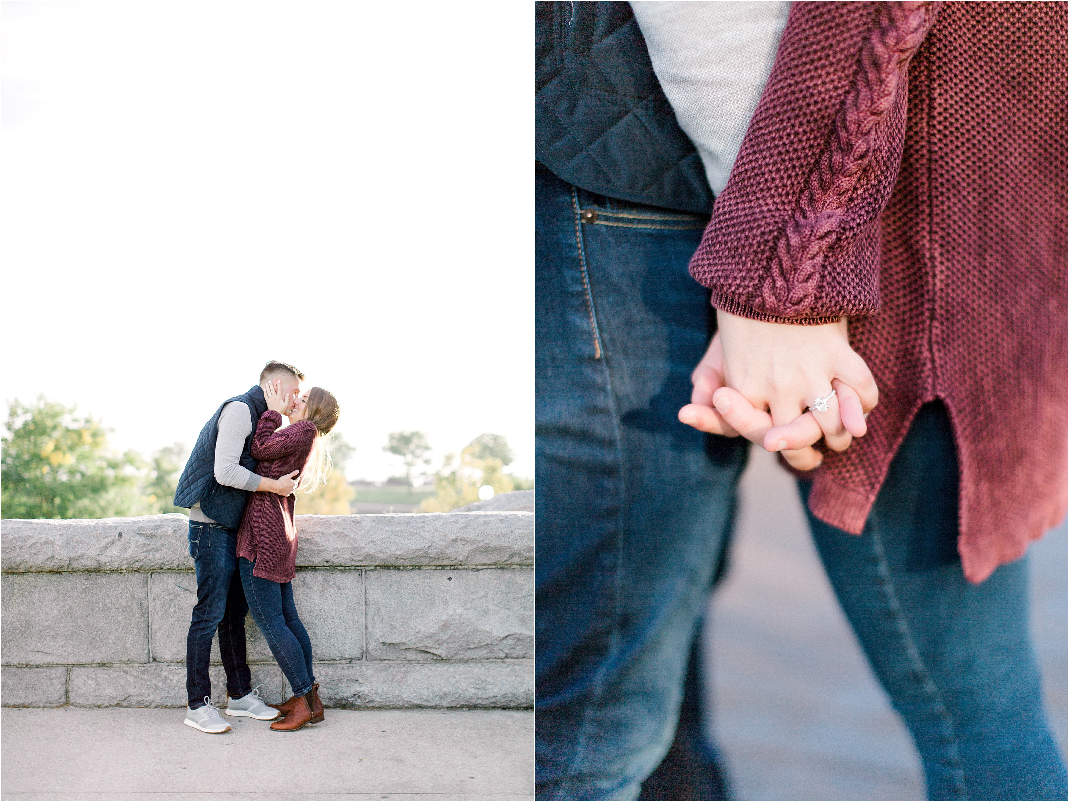 fall engagement session in lincoln park 