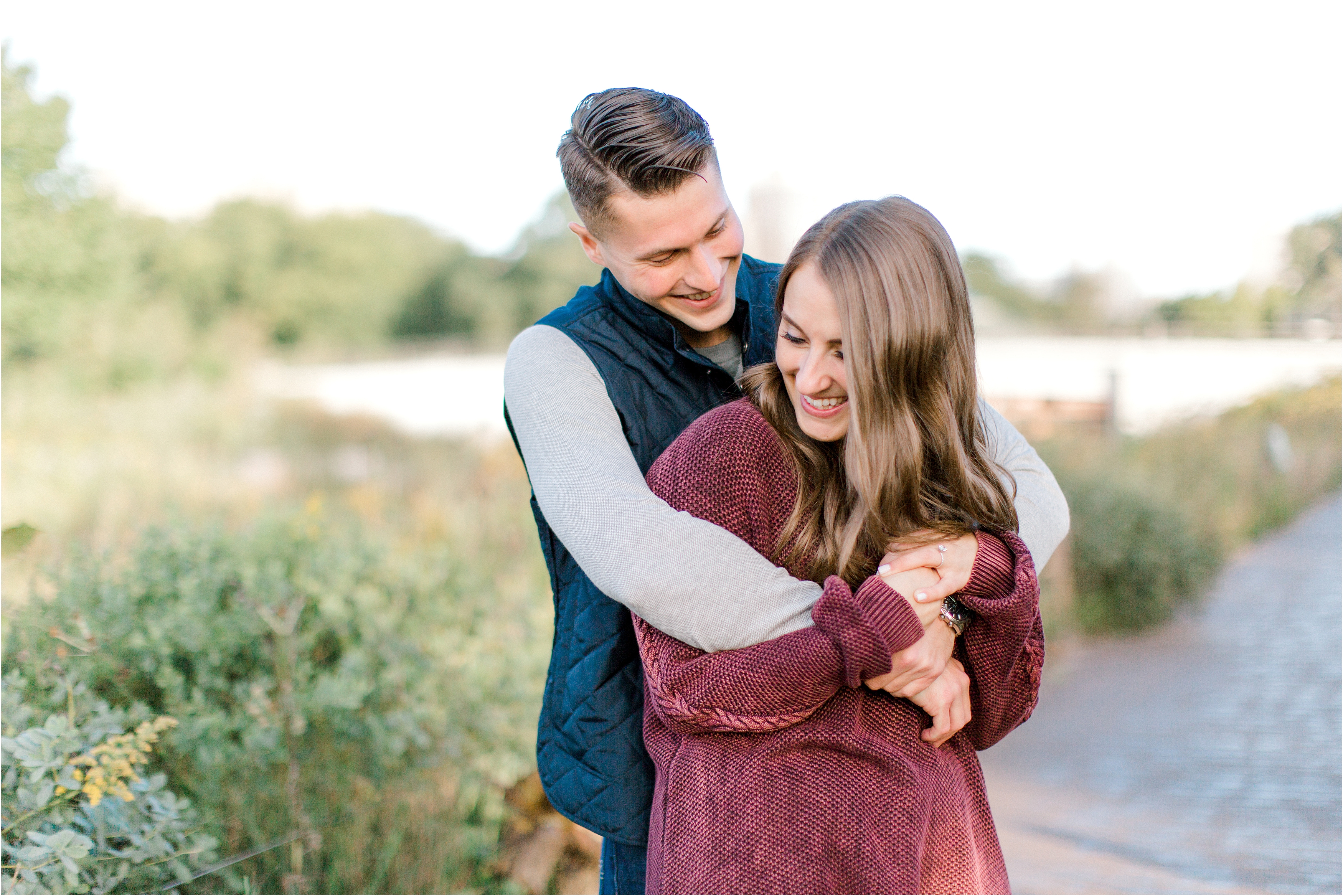fall engagement session in lincoln park by chicago wedding photographers