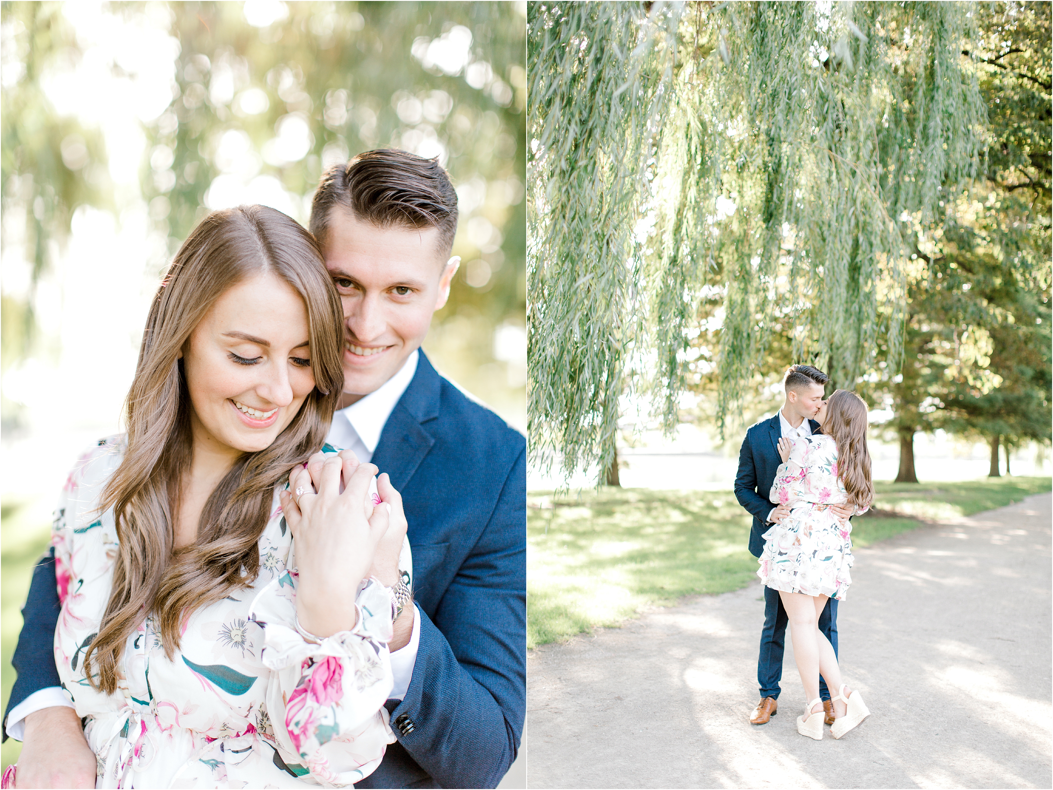 Lincoln park engagement session by Chicago wedding photographers Austin & Rachel Photography