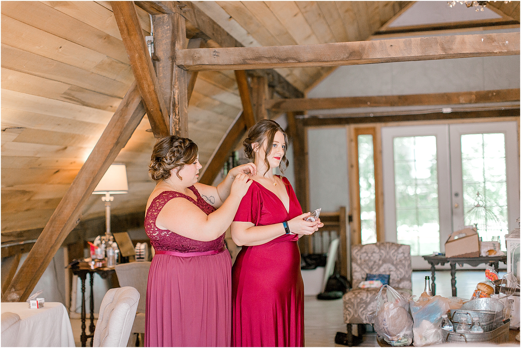 midwest camp wedding at the barn at wolf creek