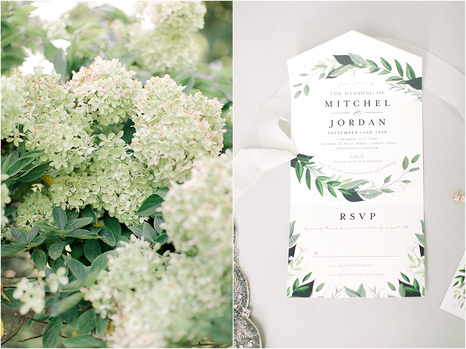 greenery wedding invitation by minted 