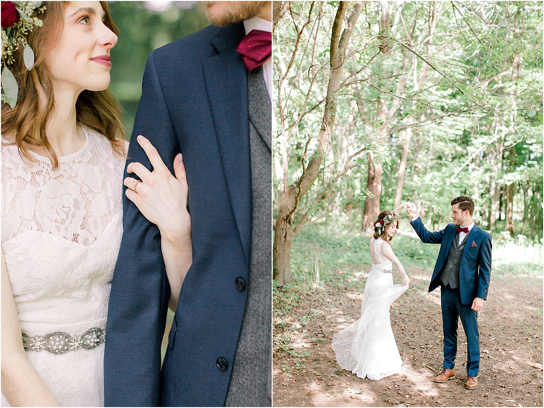 midwest forest wedding 