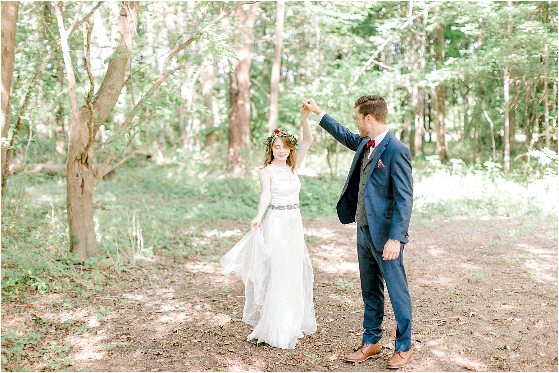 wedding in the forest by adventure photographers austin & rachel photography