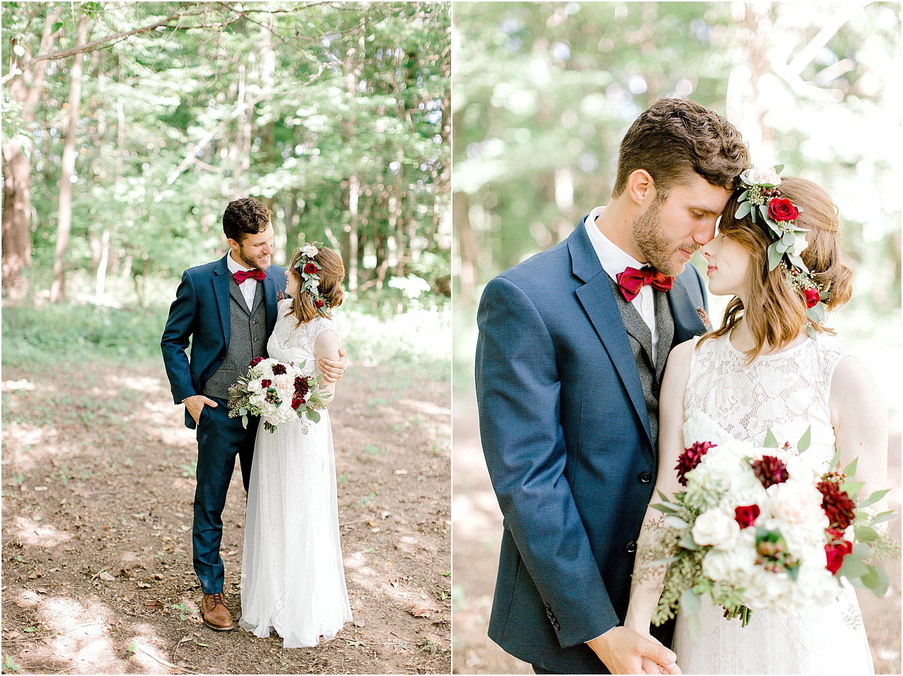 wedding in the forest by austin and rachel photography