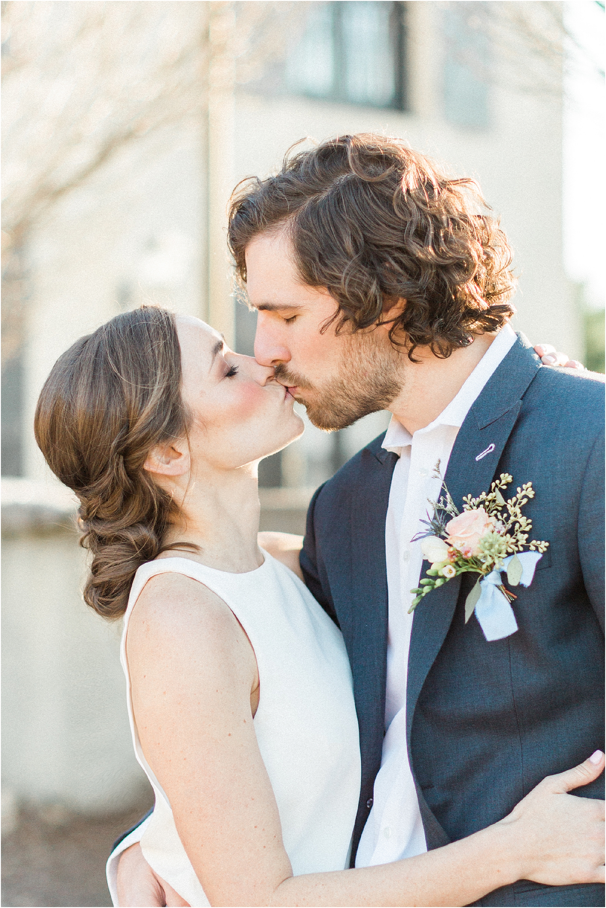 Intimate wedding elopement at Hotel Domestique by Austin & Rachel Photography