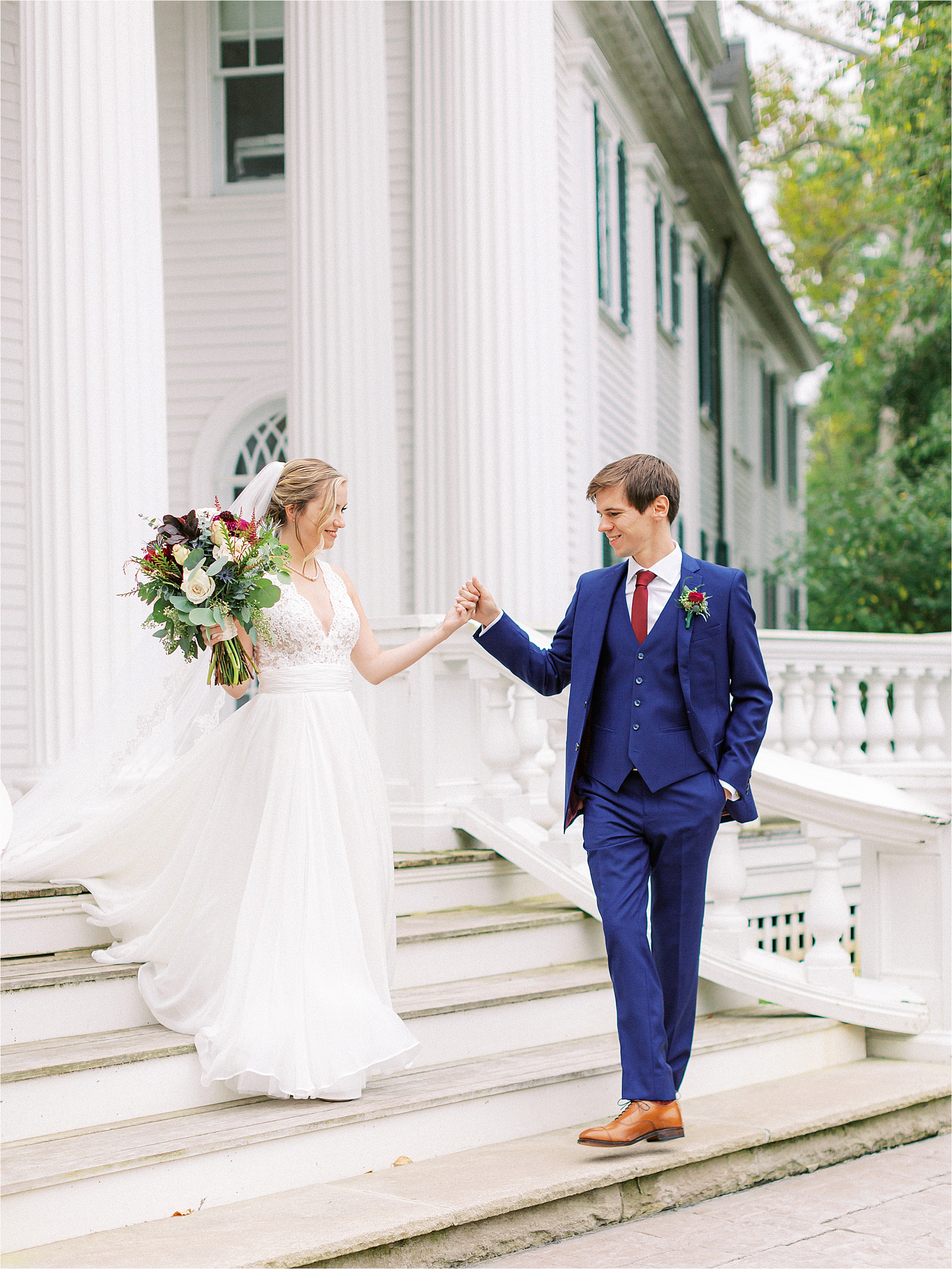 fall wedding at mooreland mansion in cleveland ohio