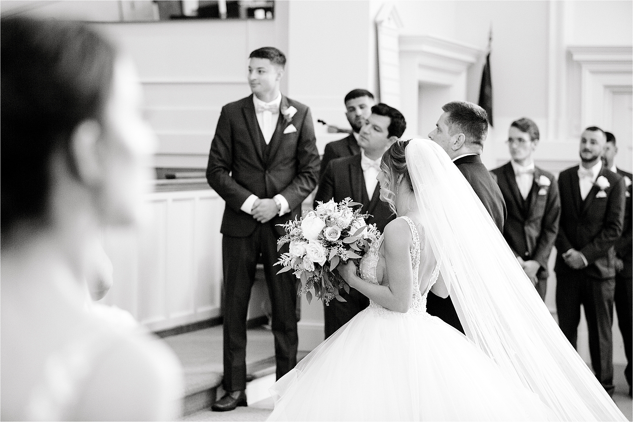 Olmstead Community Church wedding ceremony by Canton Wedding Photographers