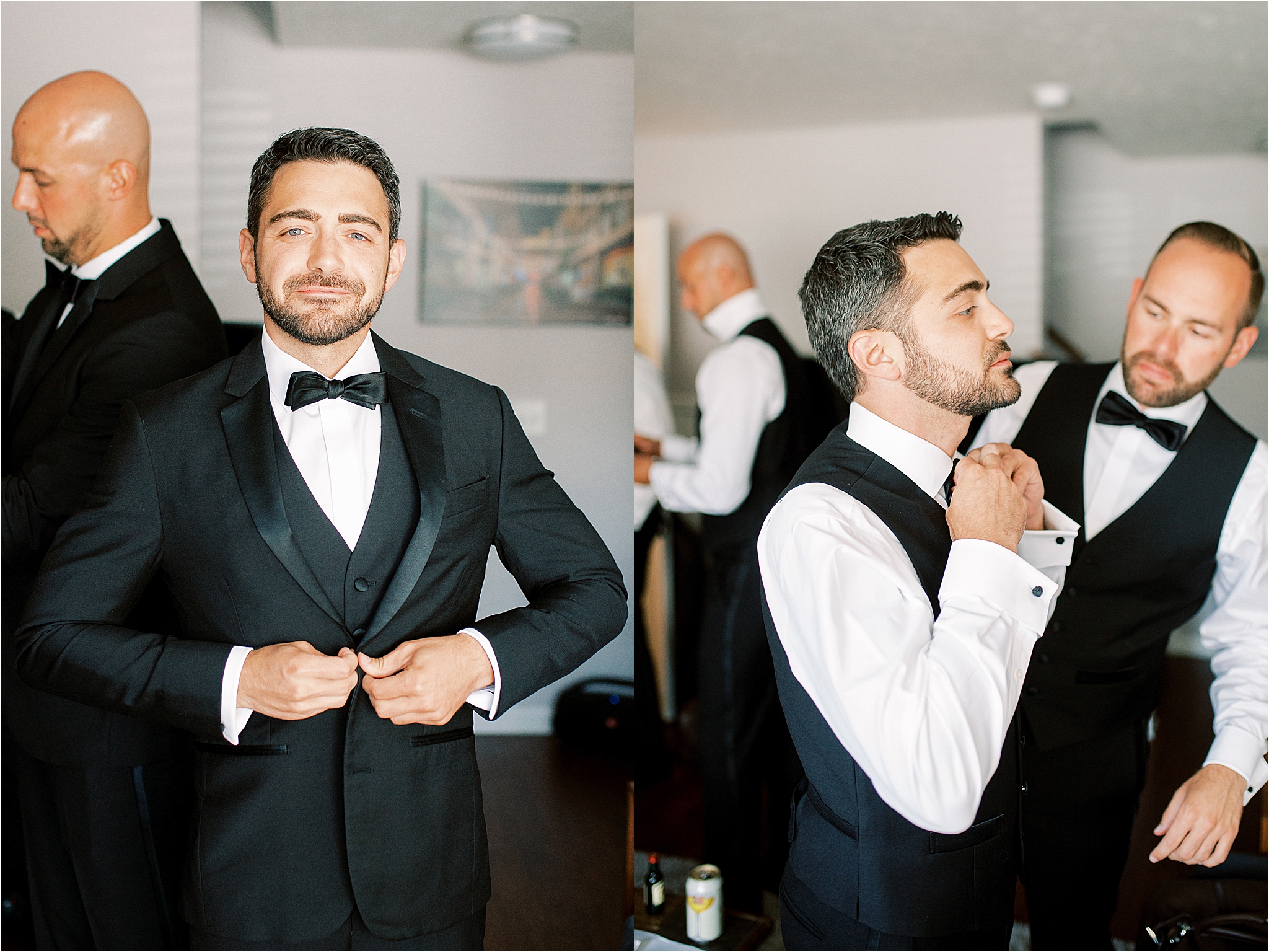 The Black Tux menswear on classy Cleveland groom 