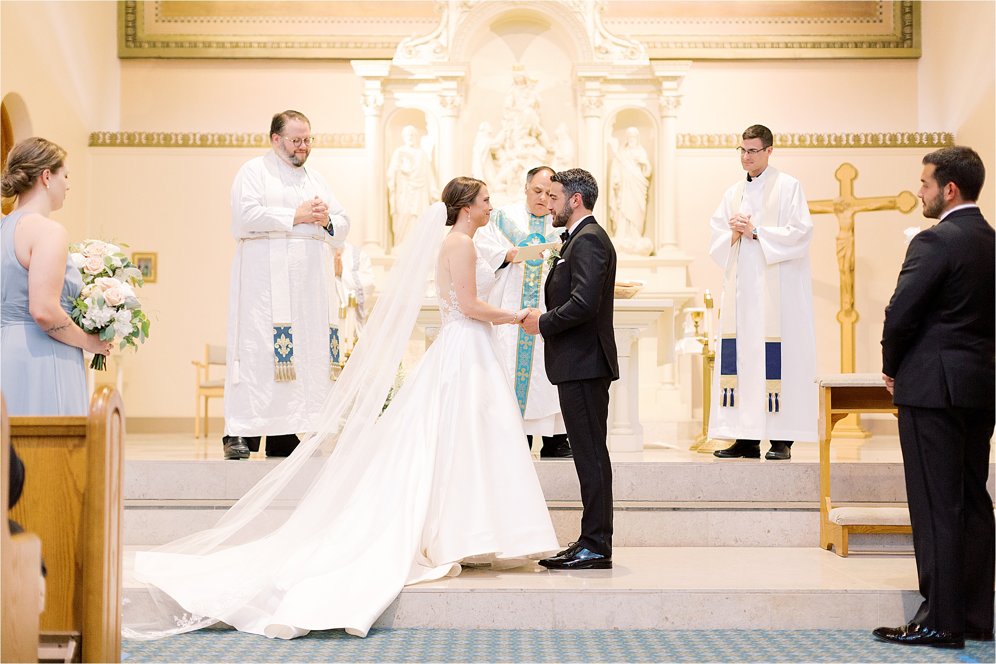 Little Italy Wedding ceremony in Cleveland Ohio