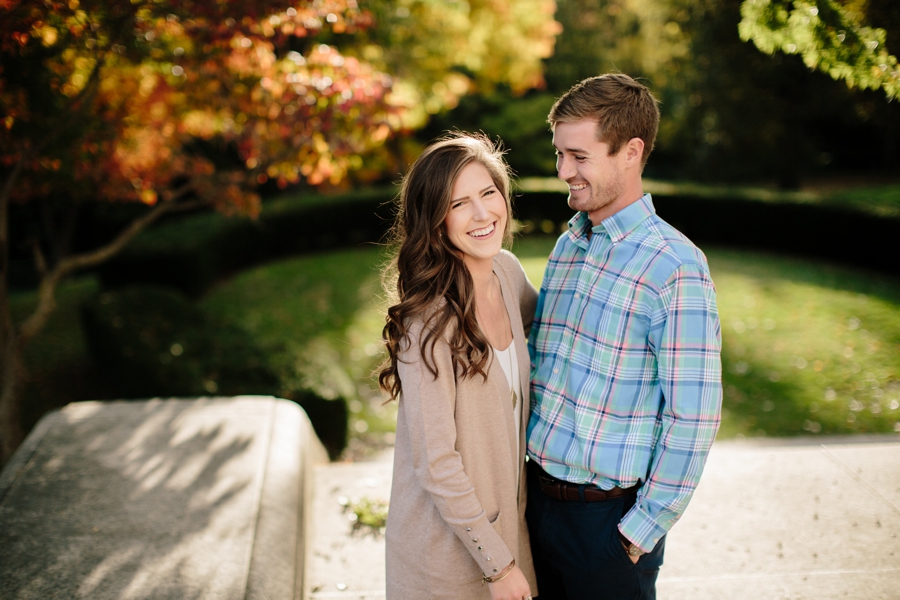 fall engagement session couple