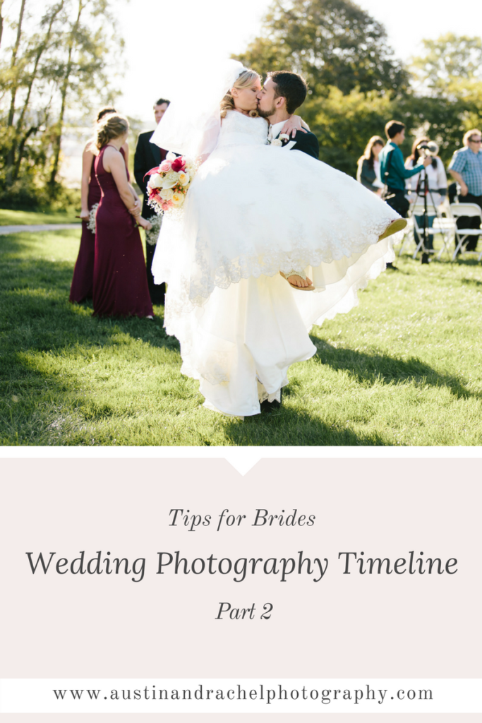 wedding photography timeline tips for brides